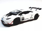 Kinsmart Lamborghini Huracan Super Trofeo LP620-2 Eggshell White 1/36 Diecast Toy