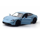 1:36 Porsche Taycan Turbo S Model Car Diecast Toy Cars Boys Toys for Kids Blue Toy