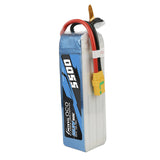 Gens Ace 6S LiPo RC drone battery pack with blue label and red/black leads