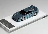 MY64 1:64 Light Blue 1999 F40 Classic Racing Sport Model Diecast Resin Car Toy