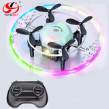 FX-41 FX41 Aurora Ball Mini Drone with Cool RGB Light Remote Control Toy Drone with Protective Design for Kids Education Drone