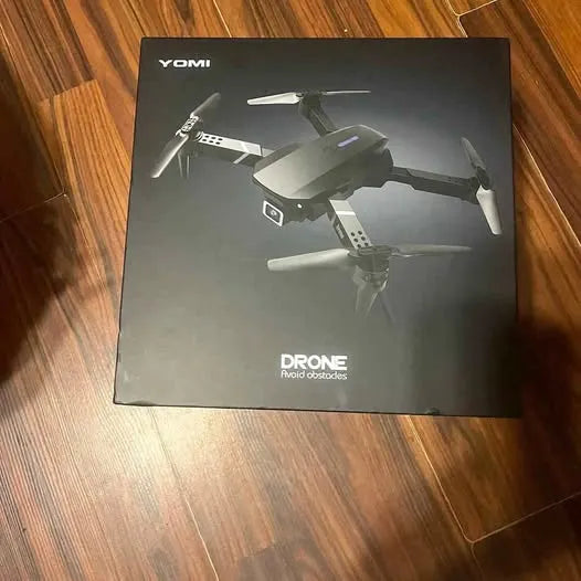 Yomi drone retail box with illustrated drone on front