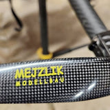 Carbon-fiber drone frame arm with MEJZLIK MODELLBAU branding