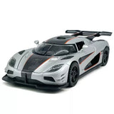 1:32 Koenigsegg One:1 Model Car Diecast Toy Cars Toys for Boys Kids Gifts Silver Parts