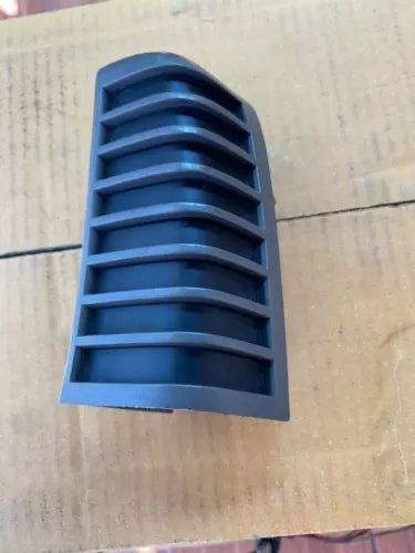 Blue diecast car grille with horizontal slats