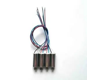 Drone motor spare part with wire leads and mounting connector