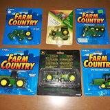 Set of 6 diecast John Deere toy tractors 1/64 scaleMarshfield MO