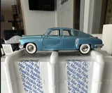 Rare Franklin Mint 1948 Tucker 1/24 Metallic Blue Diecast Mini Car Toy Parts