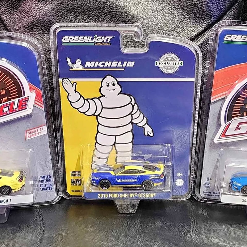 Greenlight 2019 Ford Shelby GT350R diecast model in blister packaging