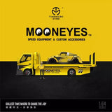 Time Micro 1:64 beetle Mooneyes / H300 Flatbed Trailer / Set Diecast Model Car Toy