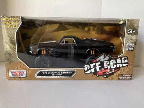 1:24 diecast off-road 4x4 toy truck in retail box, black 1970 Chevy El Camino