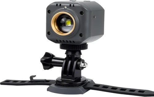 Drone night flight light with LED projector and mounting base