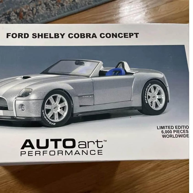 Ford Shelby Cobra Concept 1/18 diecast model car in sealed retail box