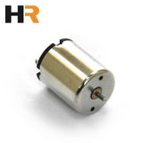 Brushed DC motor cylinder with metal body and small shaft