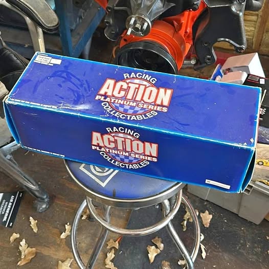 Blue Action Platinum Series racing collectibles diecast box with Racing logo