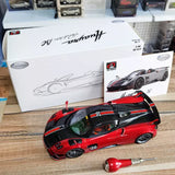 LCD 1:18 Pagani Huayra BC roadster die-cast model car, red and black