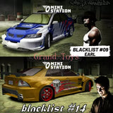 Mini Station 1:64 Need for Speed Black List NO.9 / NO.14 Diecast Model Car Toy