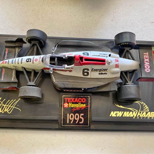 1995 Texaco Havoline race car diecast, white with red details and #6