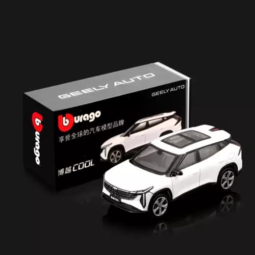 Bburago 1:64 Geely Atlas diecast alloy SUV model with white box