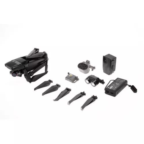 DJI Mavic 2 Enterprise drone kit with drone, propellers, controller and charger