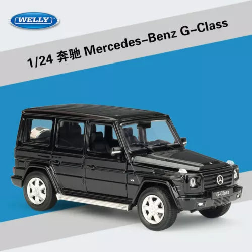 Welly 1:24 Mercedes-Benz G-Class black diecast pullback model car