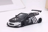 MC 1:64 Black White JDM Civic EG6 Sir Rocket Sport Model Diecast Metal Car Toy