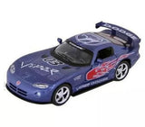 Dodge Viper GTS-R Kinsmart Diecast 1:36 Pull Back w/Graphic Blue Parts