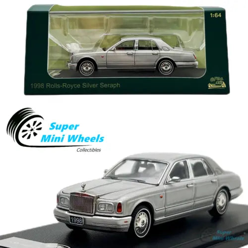 1:64 Rolls-Royce Silver Seraph silver diecast model car with front grille
