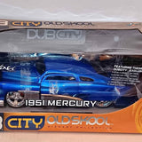 Die-Cast Car Hot Wheels Jada Toys1:18 Scale 1951 Mercury DUB CITY Old Skool Diecast D?Vinci Purple .Jamestown NY