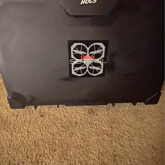 Black drone carry case with Centralive logo