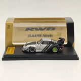 RWB Rauh-Welt 993 GT diecast model car with silver, black and white stripes in box