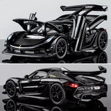 1:32 Jesko Attack Alloy Sports Car Model Diecast Metal Racing Car Toy Parts