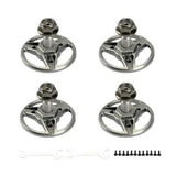 Metal propeller mounting bases with screws, 4-pack for drone motor plate