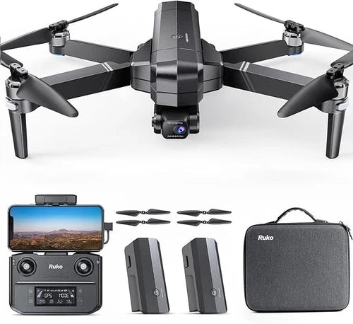 RUKO F11 GIM2 Drone, 4K Wi-Fi Camera, 2 Axis gimbal, Long Range Remote Control Drone