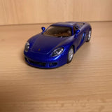 Kinsmart Porsche Carrera GT Blue 1:36 Scale Model Car Diecast Loose Toy