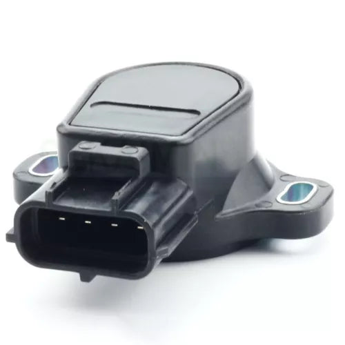 Diecast car front sensor housing with blue trim, open connector ports