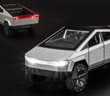 Tesla Cybertruck Alloy Car Diecast Model With Working Lights And Sounds 1:36 Toy