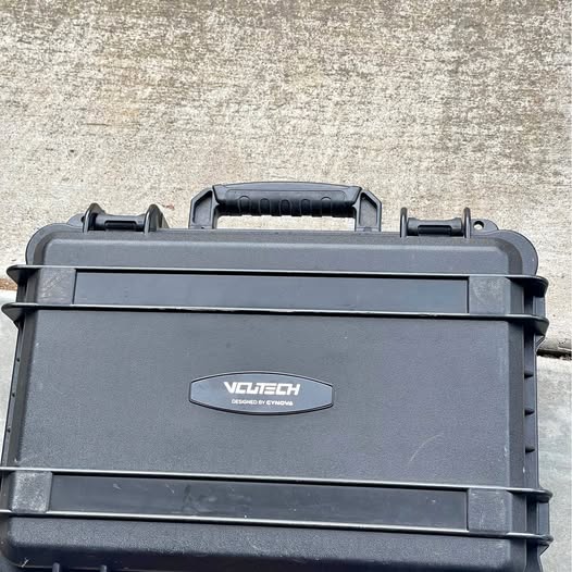 Hard drone case with Vantech logo, dark gray