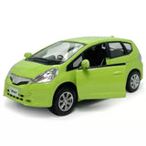 Honda Jazz 1:36 Diecast Model Car Metal Toy Vehicle Gifts for Kids Boys Green Toy