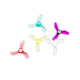 FPV drone 3-blade propellers, mixed colors blue purple and red