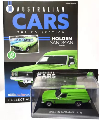 Green Holden Sandman (1975) 1:43 scale diecast model car in display box
