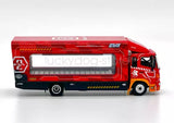 UM 1:64 Scale Red 500 HINO EVA Ranger Transporter Truck Model Diecast Metal Car Parts