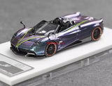 TG 1:64 Flame Purple Huayra BC Convertible Sports Model Diecast Resin Car New Parts