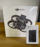 DJI Avata FPV camera drone with battery, foldable prop guards and mounted camera