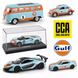 CCA Gulf Oil 1:43 McLaren Beetle Ford GT Volkswagen Bus Diecast Alloy Car Model Toy