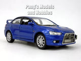 Mitsubishi 2008 Lancer Evolution 1/36 Scale Diecast Model by Kinsmart - Blue Toy