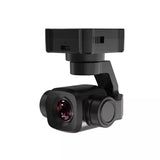 Drone gimbal camera module with black housing, visible lens and mount