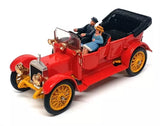 Corgi 10.5cm Long Diecast No. 38 - 1910 Daimler With Driver & Passenger - Red Parts