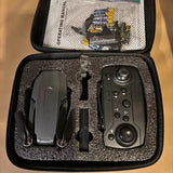 Foldable drone accessory case with remote controller and battery module
