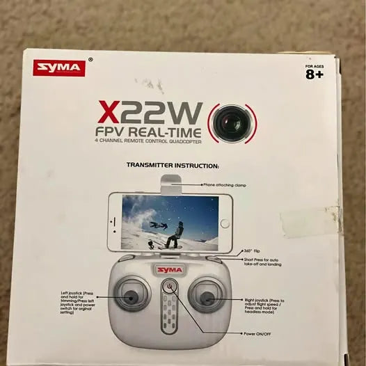 SYMA kids mini drone controller quadcopter box, 8+ age, X22W FPV